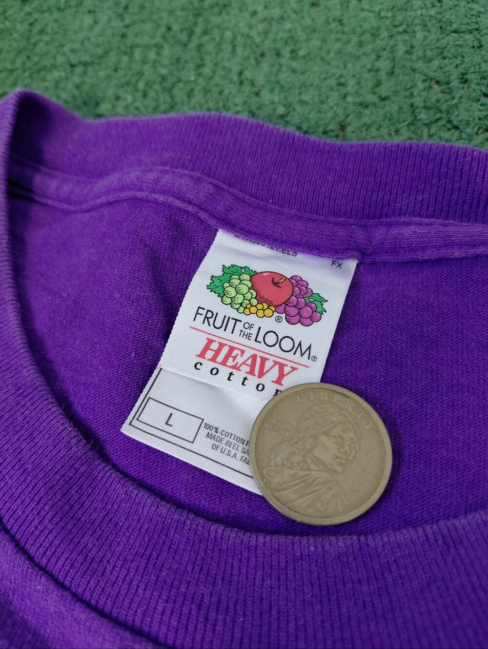 VINTAGE 2004 Womens Red Hat Society "Society Lady" Purple T Shirt Sz Large - Picture 6 of 6